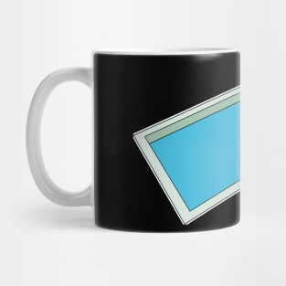 The Backrooms -The PoolRooms -White Outlined Version Mug